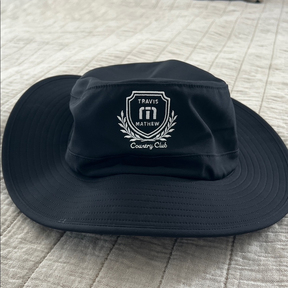 Travis Mathew Black Wide-Brim Country Club Hat